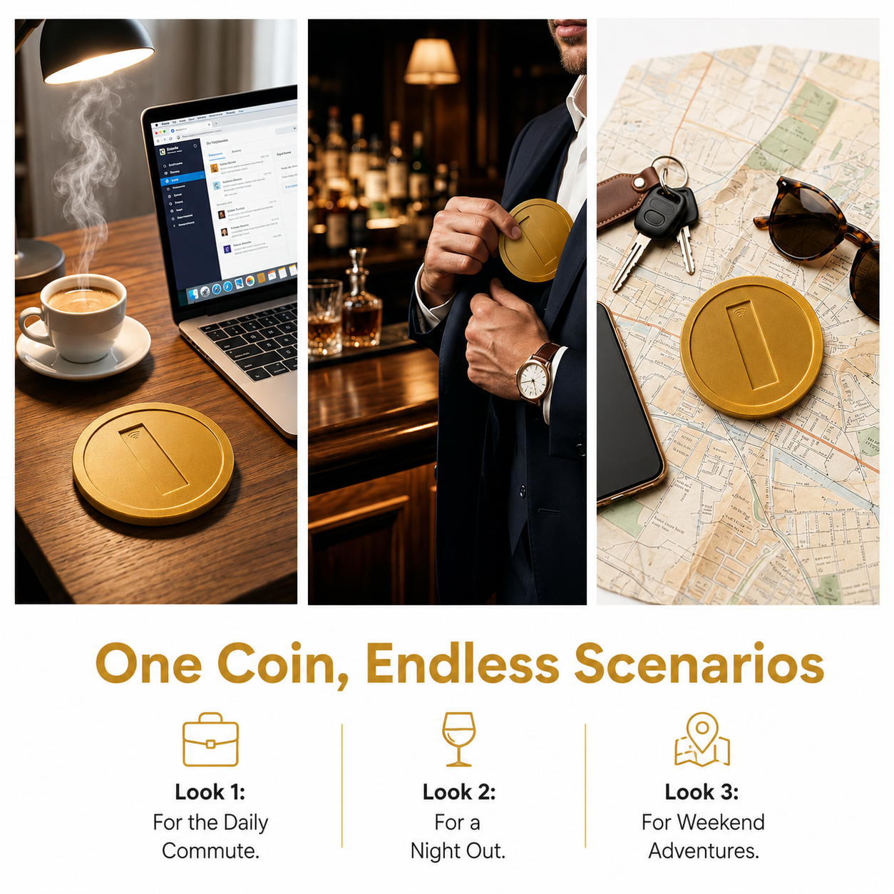 The Nostalgia Coin™ | Tap-to-Pay Card Holder