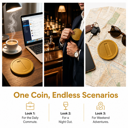 The Nostalgia Coin™ | Tap-to-Pay Card Holder